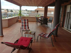 ÁTICO TERRAZA 65m. Playa, piscina, A/C, Wifi